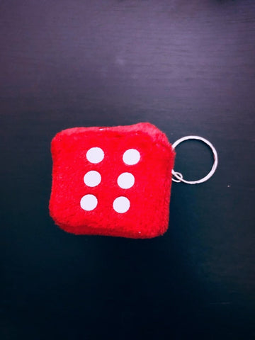 Diced Soft Keyring