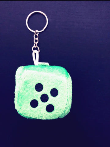 Diced Soft Keyring